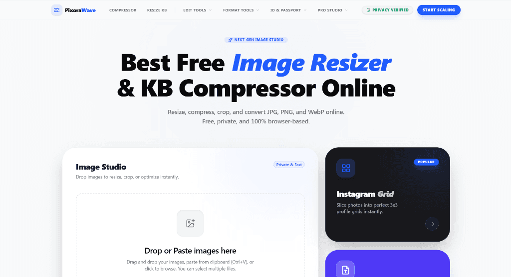 PixoraWave Image Studio